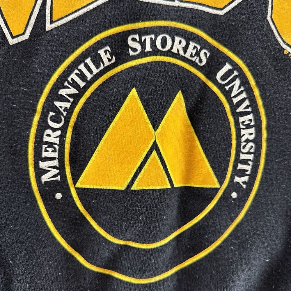 Vintage 90s MSU Sweatshirt Mens L Crew‎ Neck Mercantile Stories University USA - Picture 3 of 10